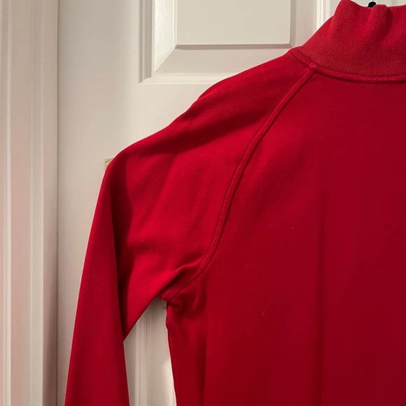 Lacoste Quarter-Zip Sweatshirt - Size 3 (S) - Red - Picture 11 of 13